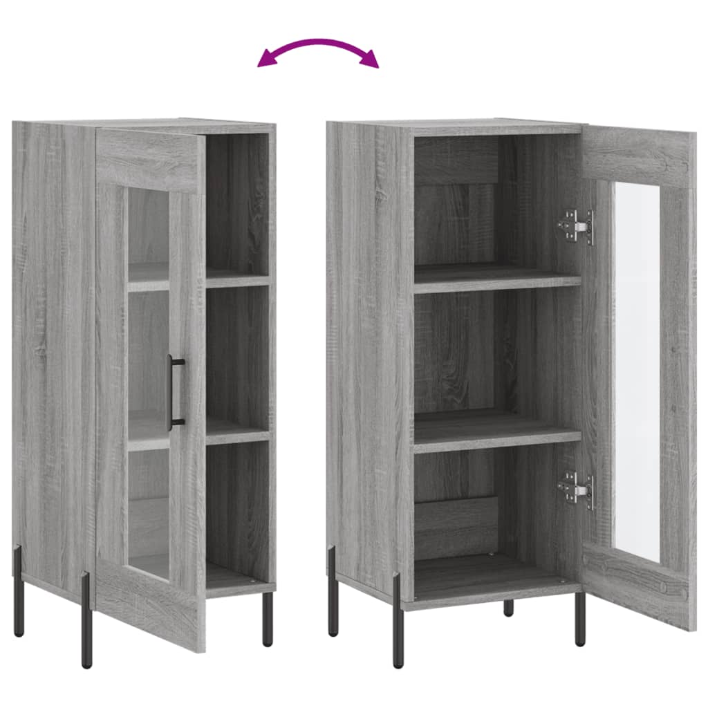 Gray Sonoma Buffet 34.5x34x90 cm Engineering wood