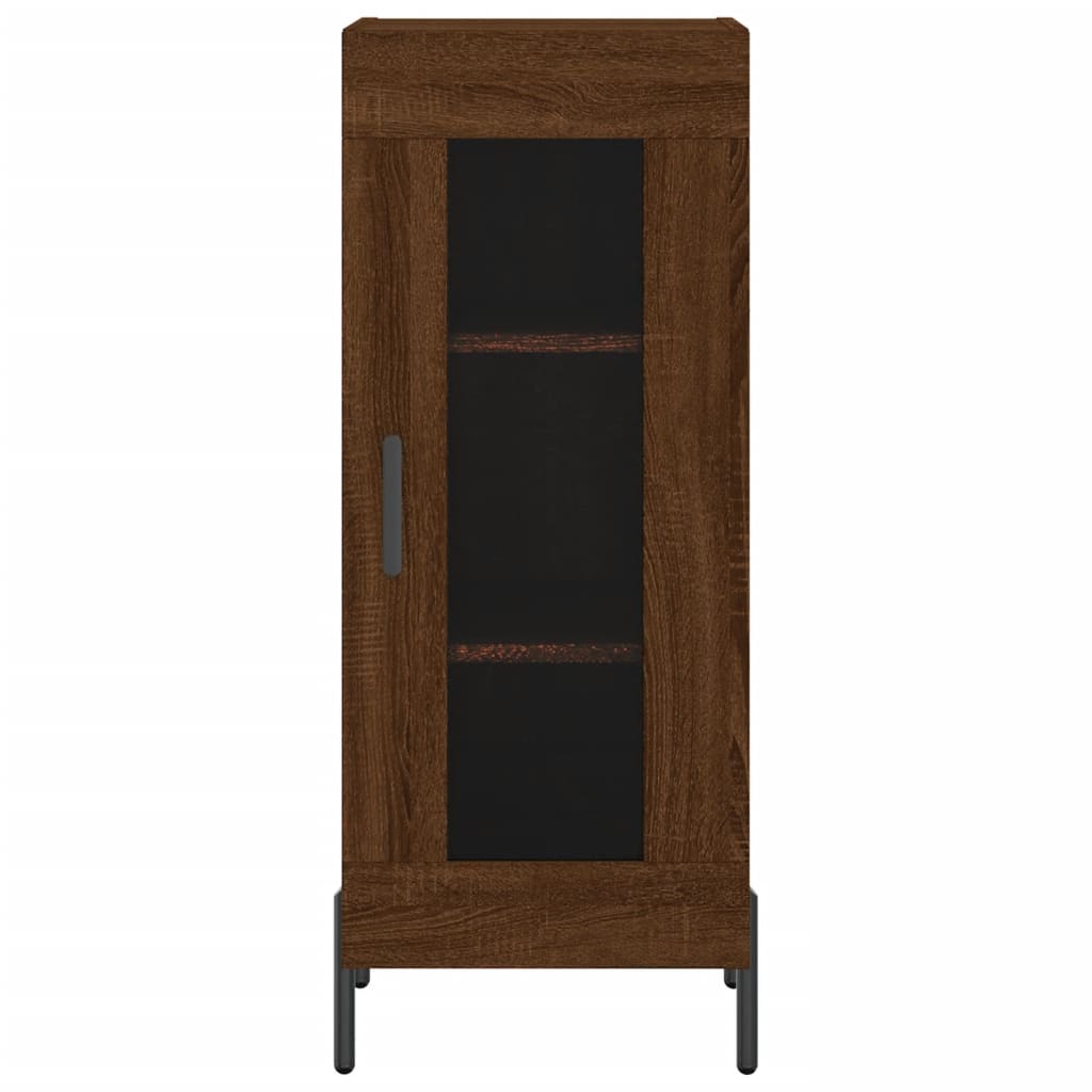 Brown Eichenbuffet 34,5x34x90 cm Ingenieurholz Holz