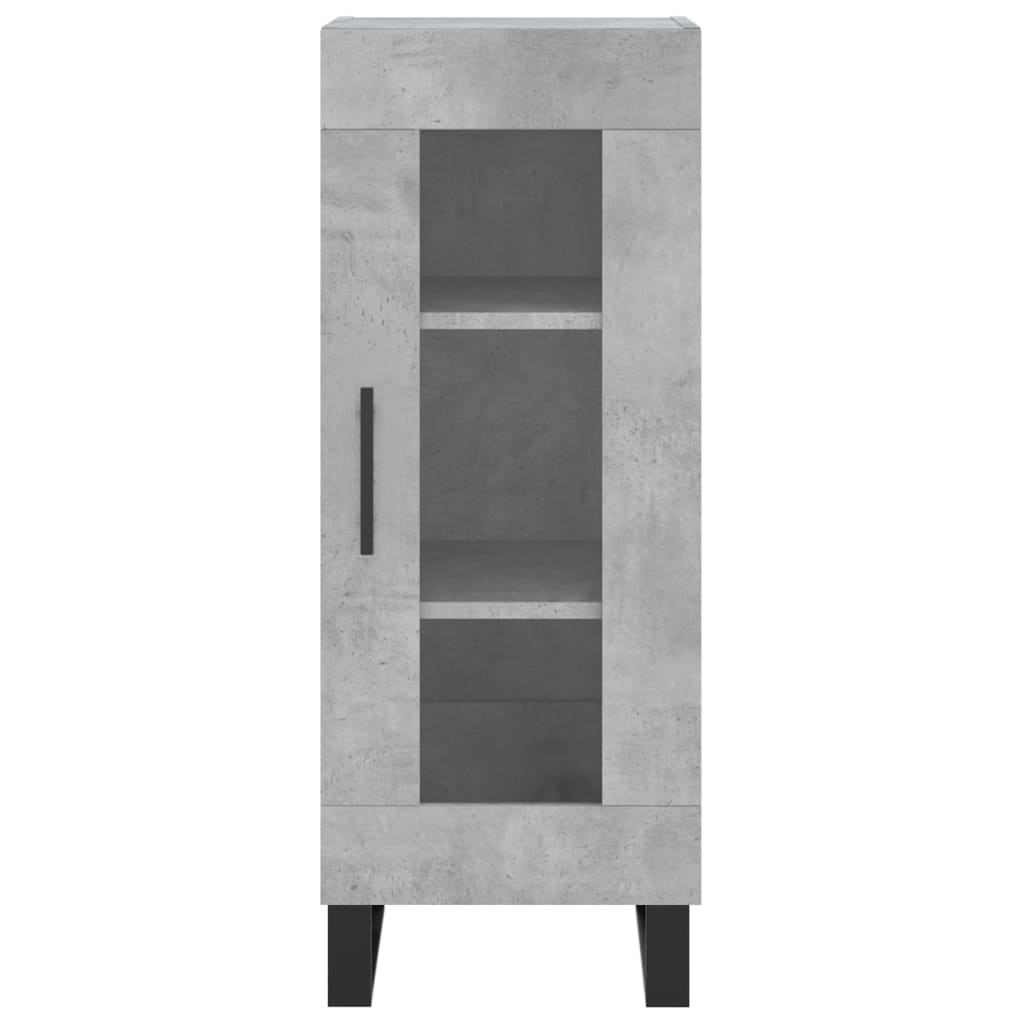 Credenza Grigio cemento 34,5x34x90 cm MDF