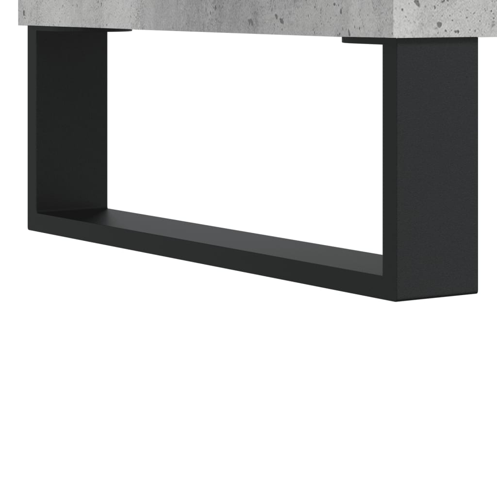 Credenza Grigio cemento 34,5x34x90 cm MDF