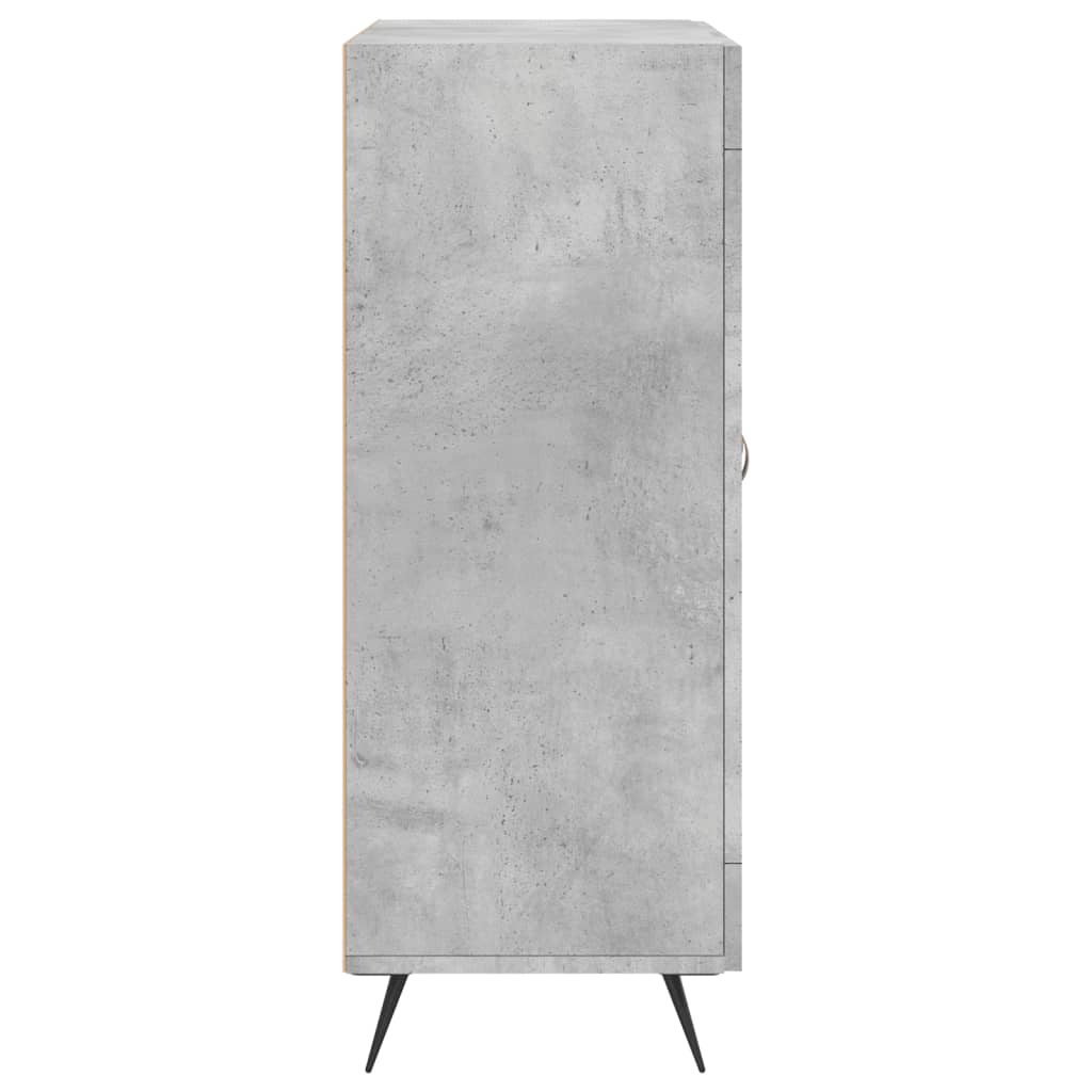 Credenza grigio cemento 69,5x34x90 cm in multistrato