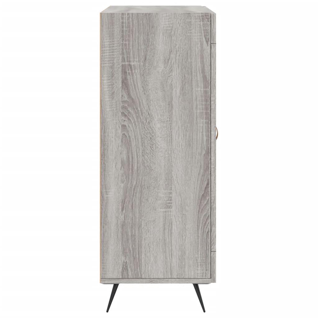 Credenza Sonoma grigia 69,5x34x90 cm in derivati ​​del legno