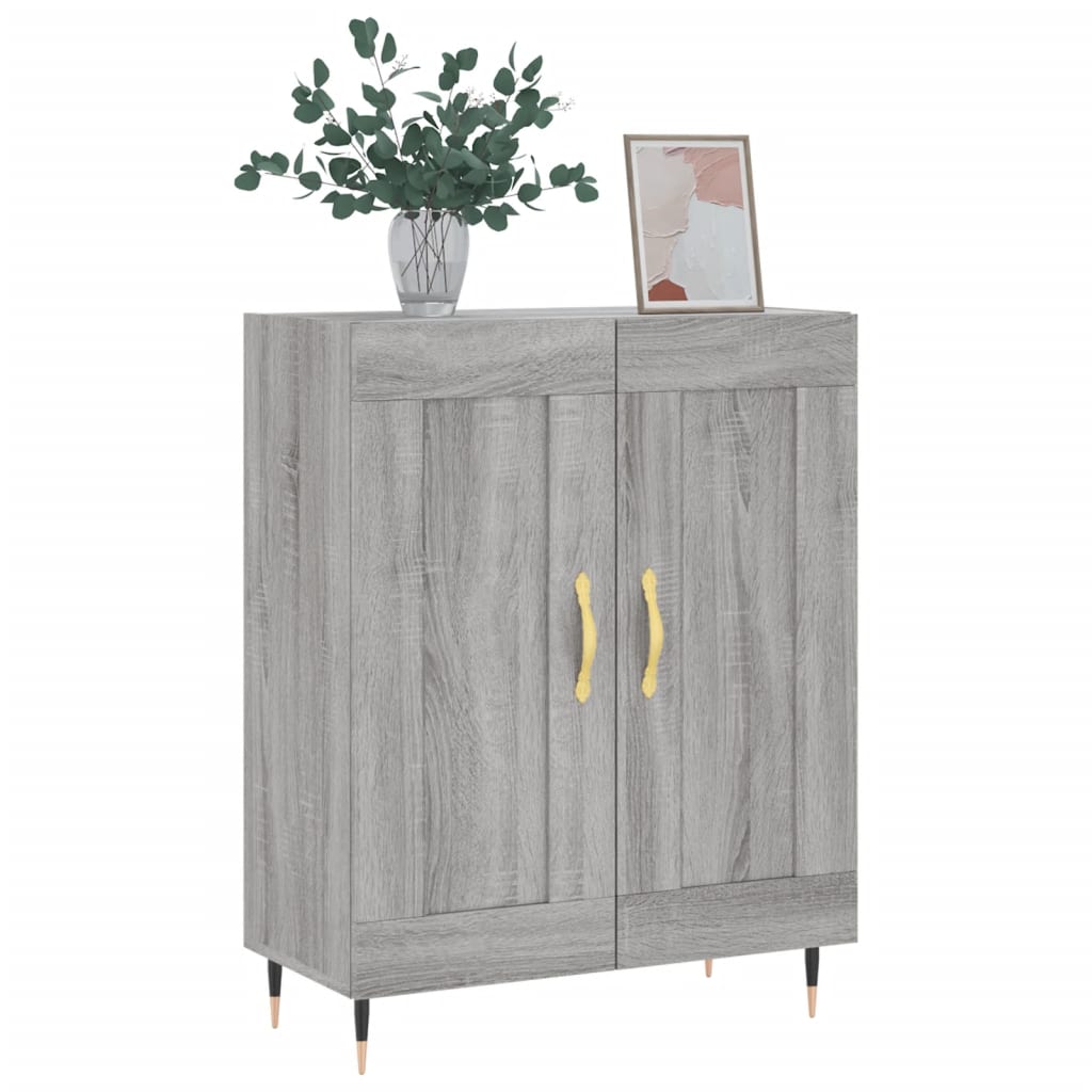 Sonoma gray buffet 69.5x34x90 cm Engineering wood