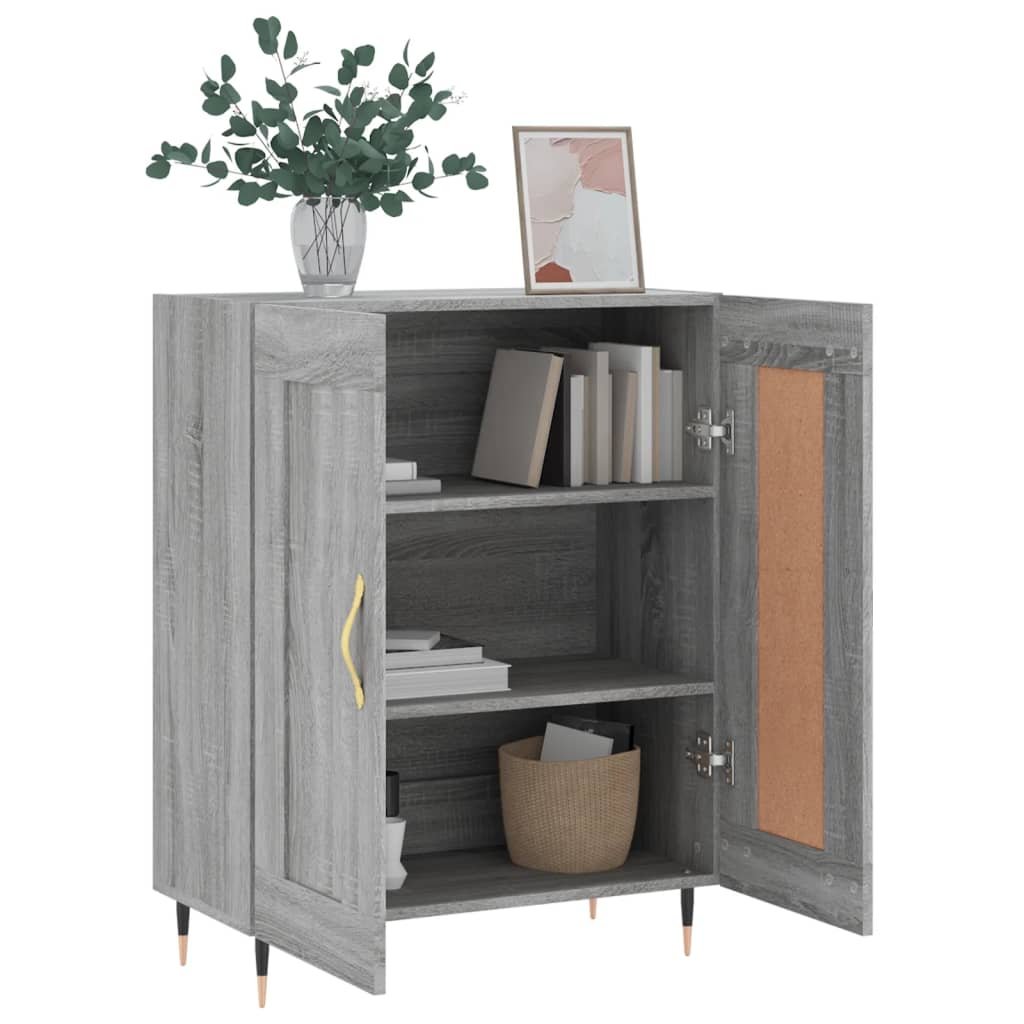 Sonoma Grey Buffet 69.5x34x90 cm Ingenieurholz Holz