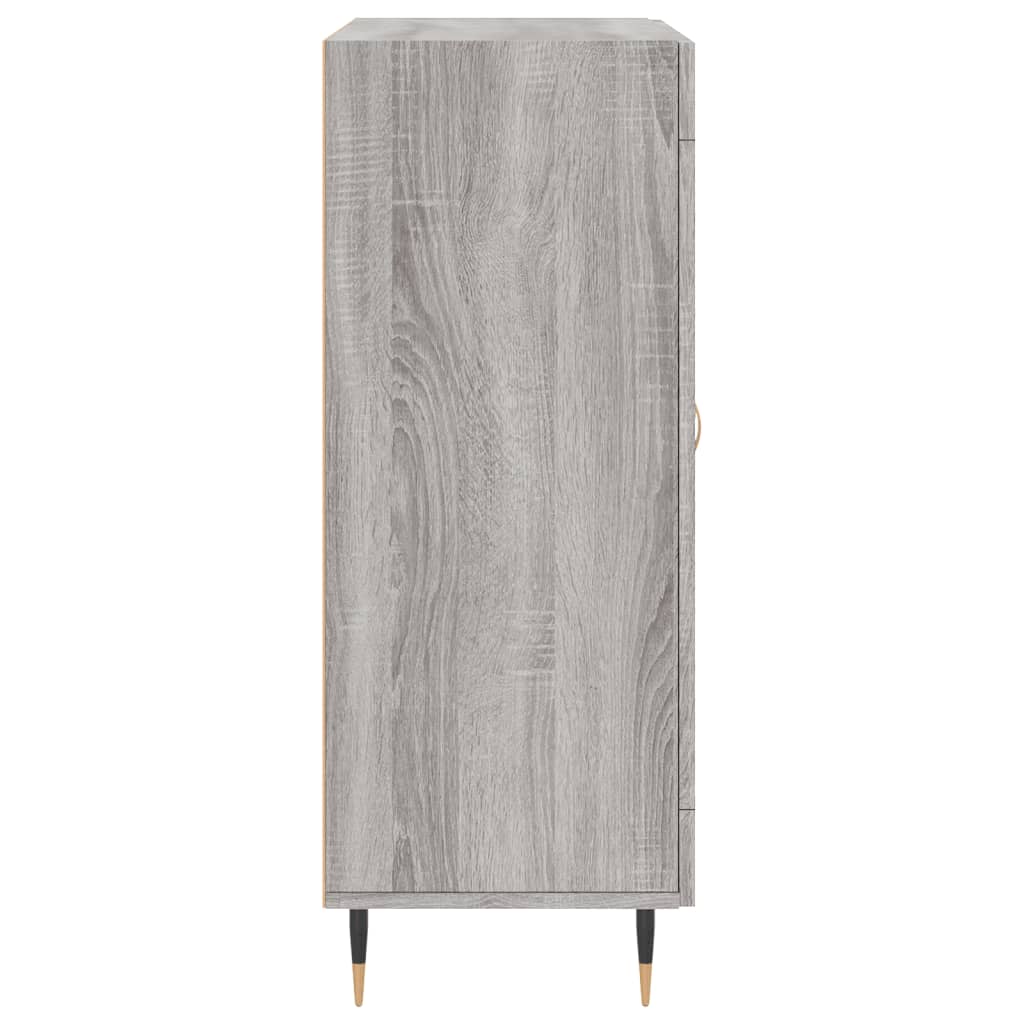 Credenza Sonoma grigia 69,5x34x90 cm in derivati ​​del legno