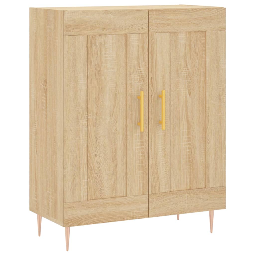 Buffet chêne sonoma 69,5x34x90 cm bois d'ingénierie