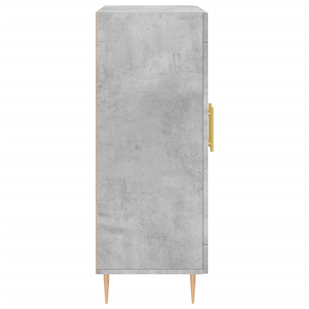 Credenza grigio cemento 69,5x34x90 cm in multistrato