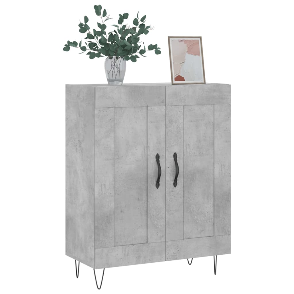 Concrete gray buffet 69.5x34x90 cm Engineering wood