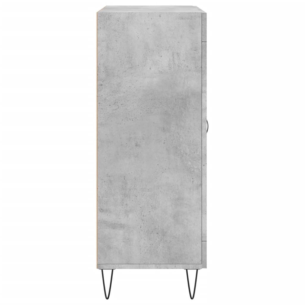 Credenza grigio cemento 69,5x34x90 cm in multistrato