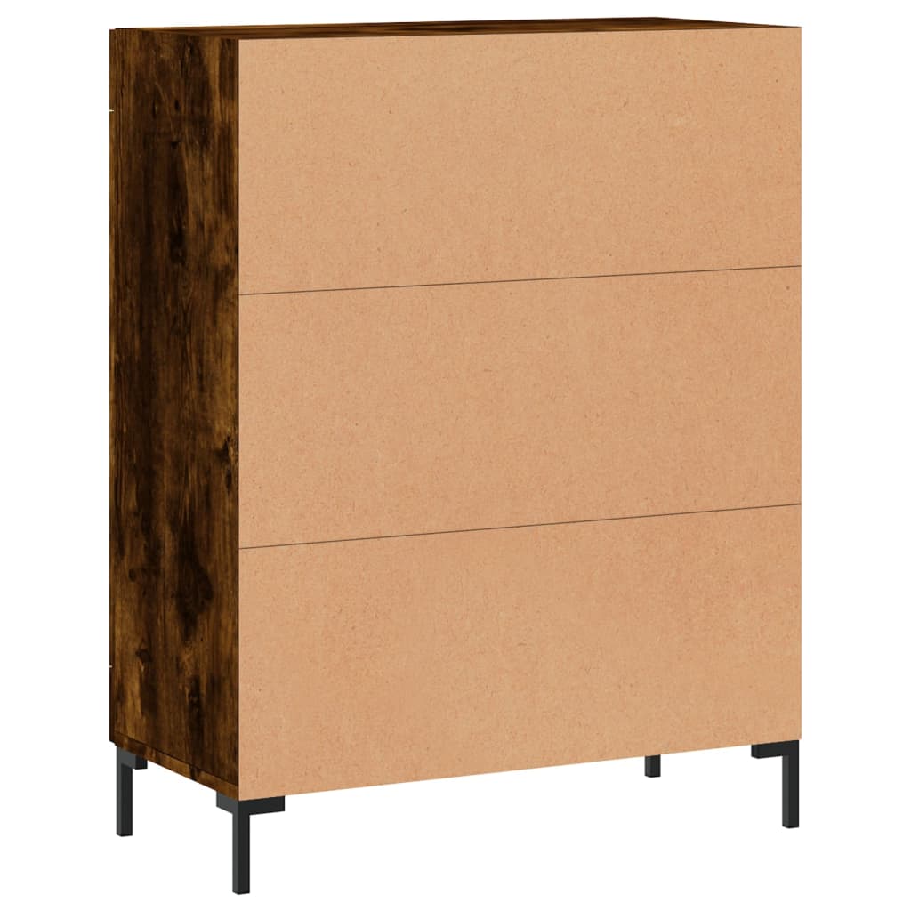 Credenza in rovere affumicato 69,5x34x90 cm in multistrato