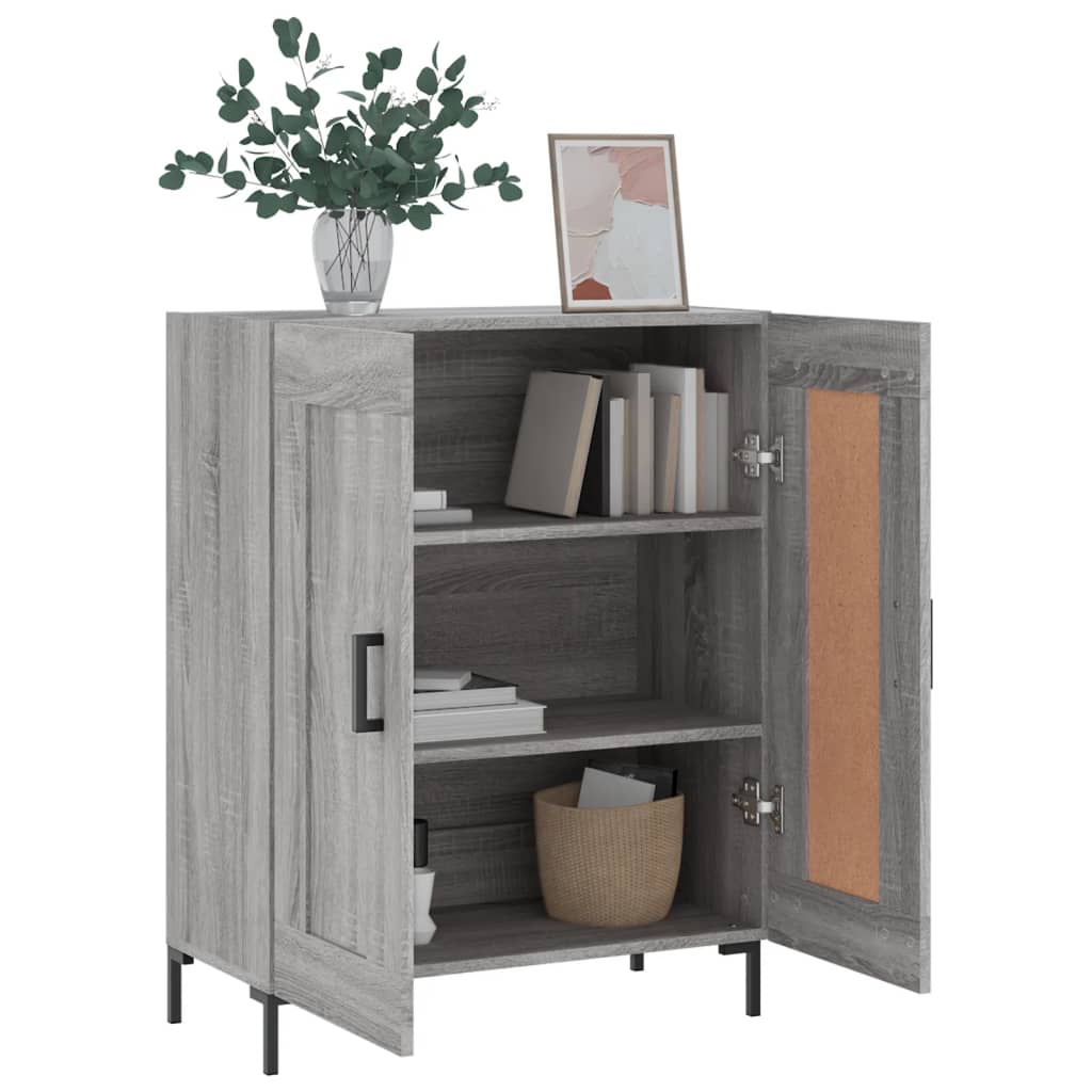 Sonoma Grey Buffet 69.5x34x90 cm Ingenieurholz Holz