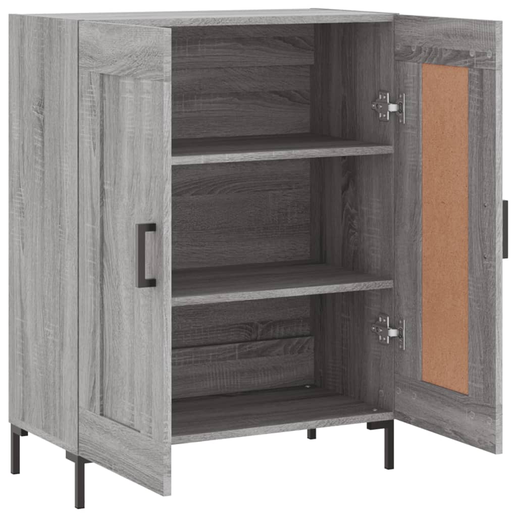 Sonoma Grey Buffet 69.5x34x90 cm ingegnerista legno