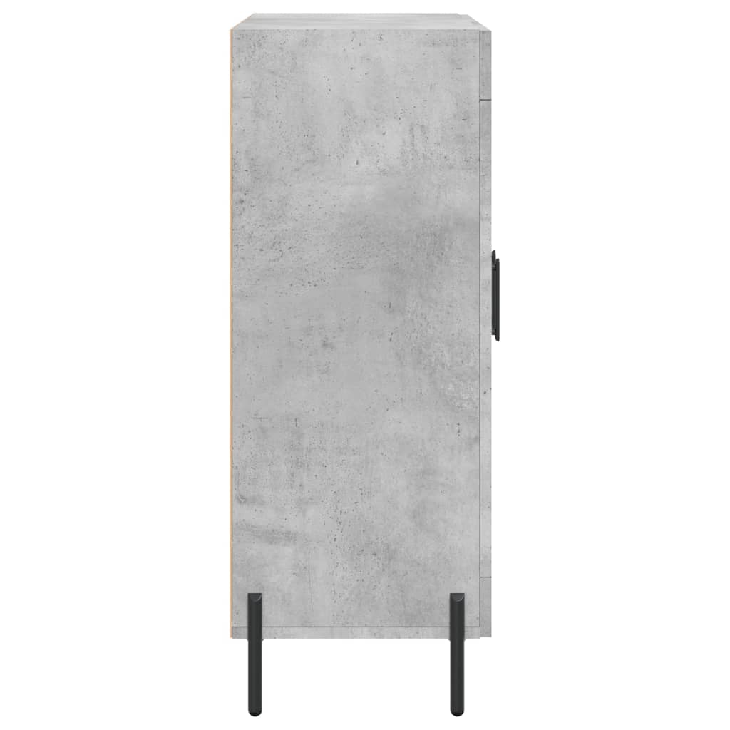 Credenza grigio cemento 69,5x34x90 cm in multistrato