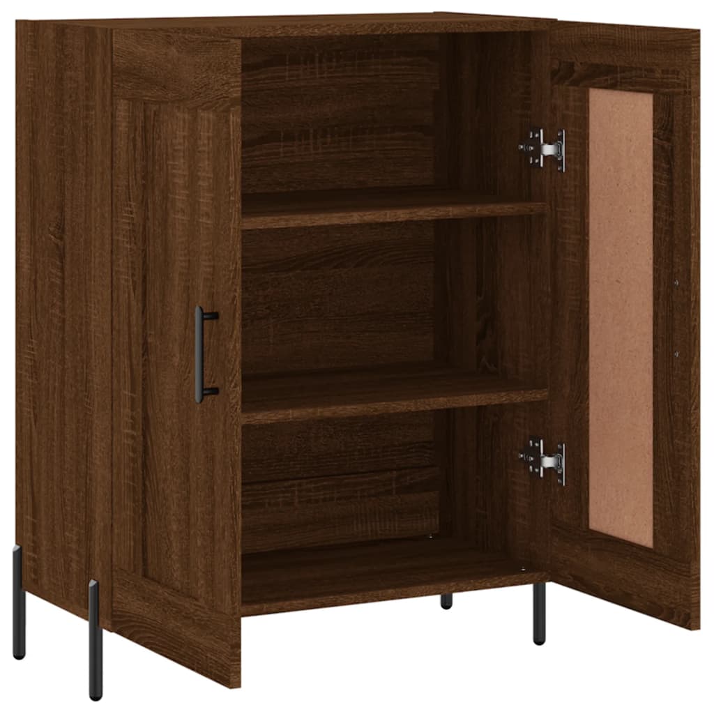 Brown oak buffet 69.5x34x90 cm engineering wood