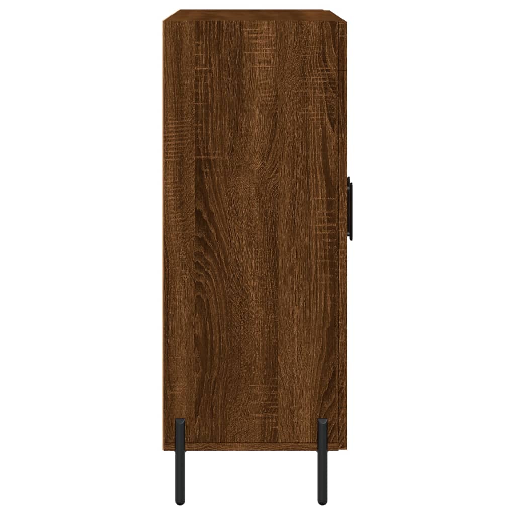 Buffet chêne marron 69,5x34x90 cm bois d'ingénierie