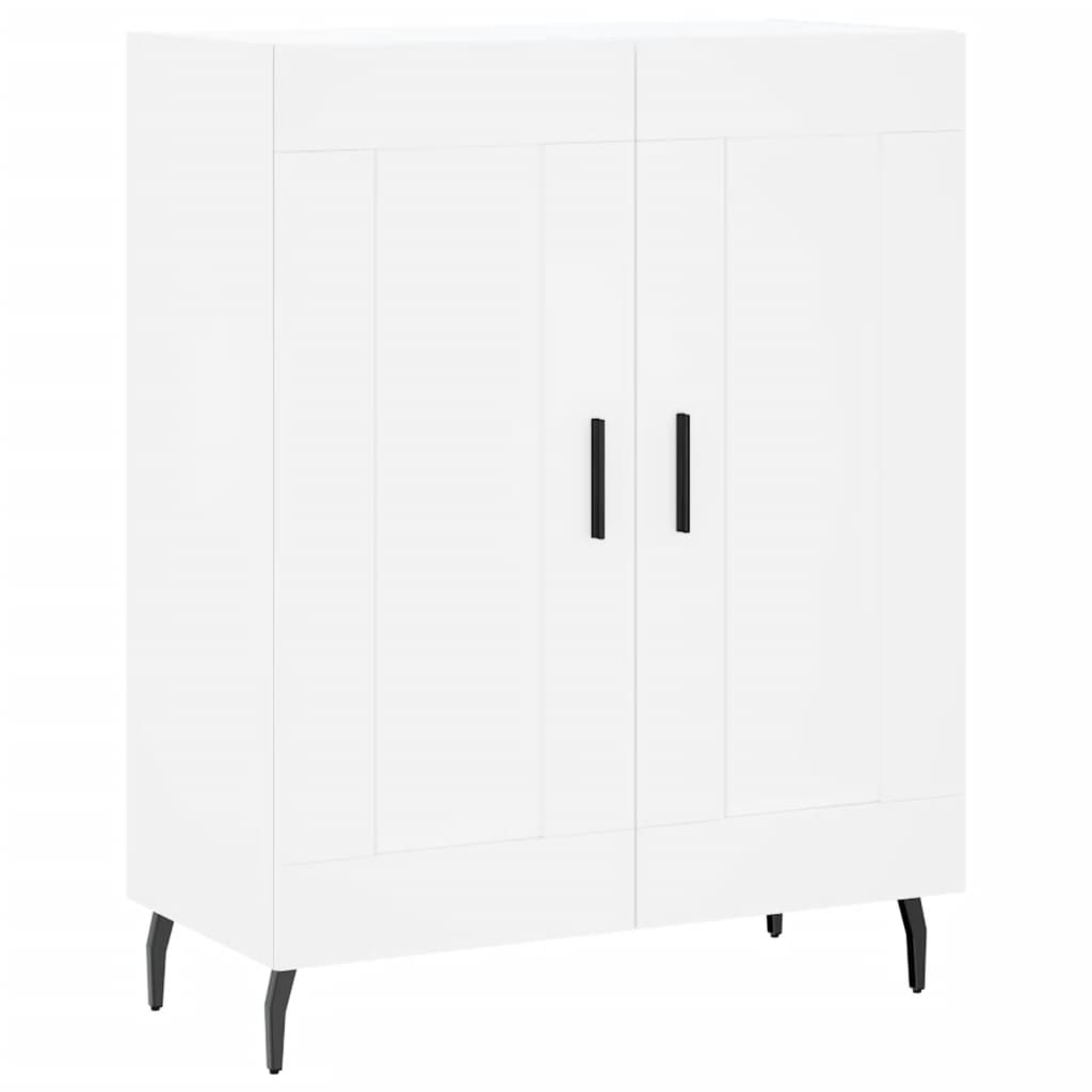 Credenza bianca 69,5x34x90 cm in derivati ​​del legno