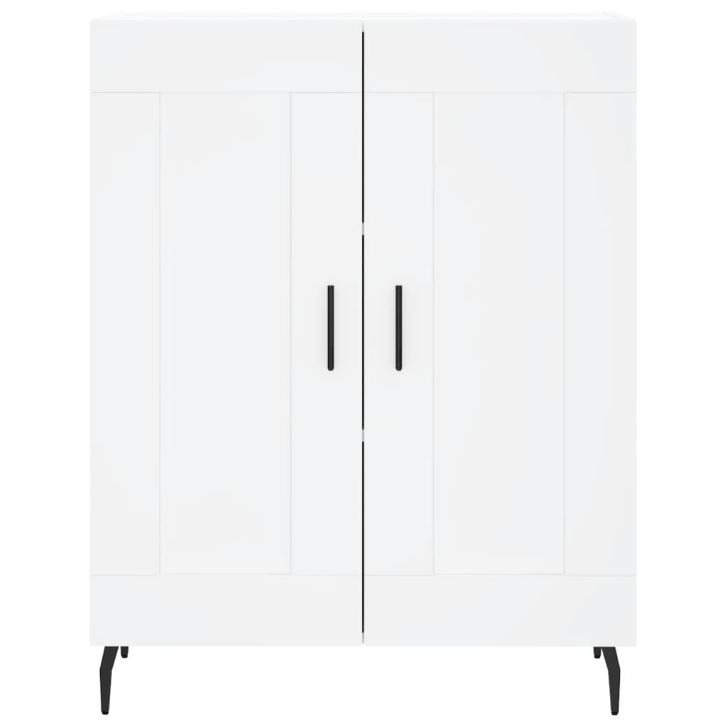 Buffet blanc 69,5x34x90 cm bois d'ingénierie