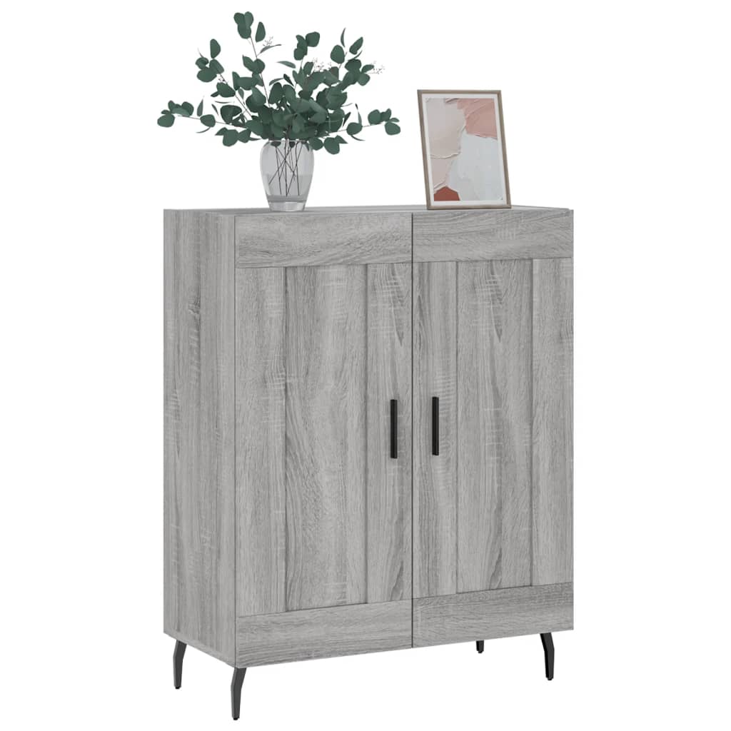 Sonoma Grey Buffet 69.5x34x90 cm Ingenieurholz Holz