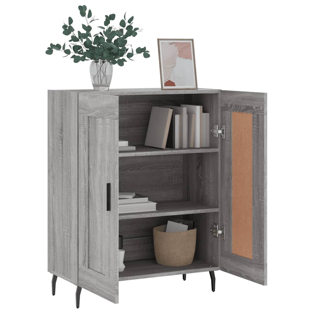 Sonoma Grey Buffet 69.5x34x90 cm ingegnerista legno