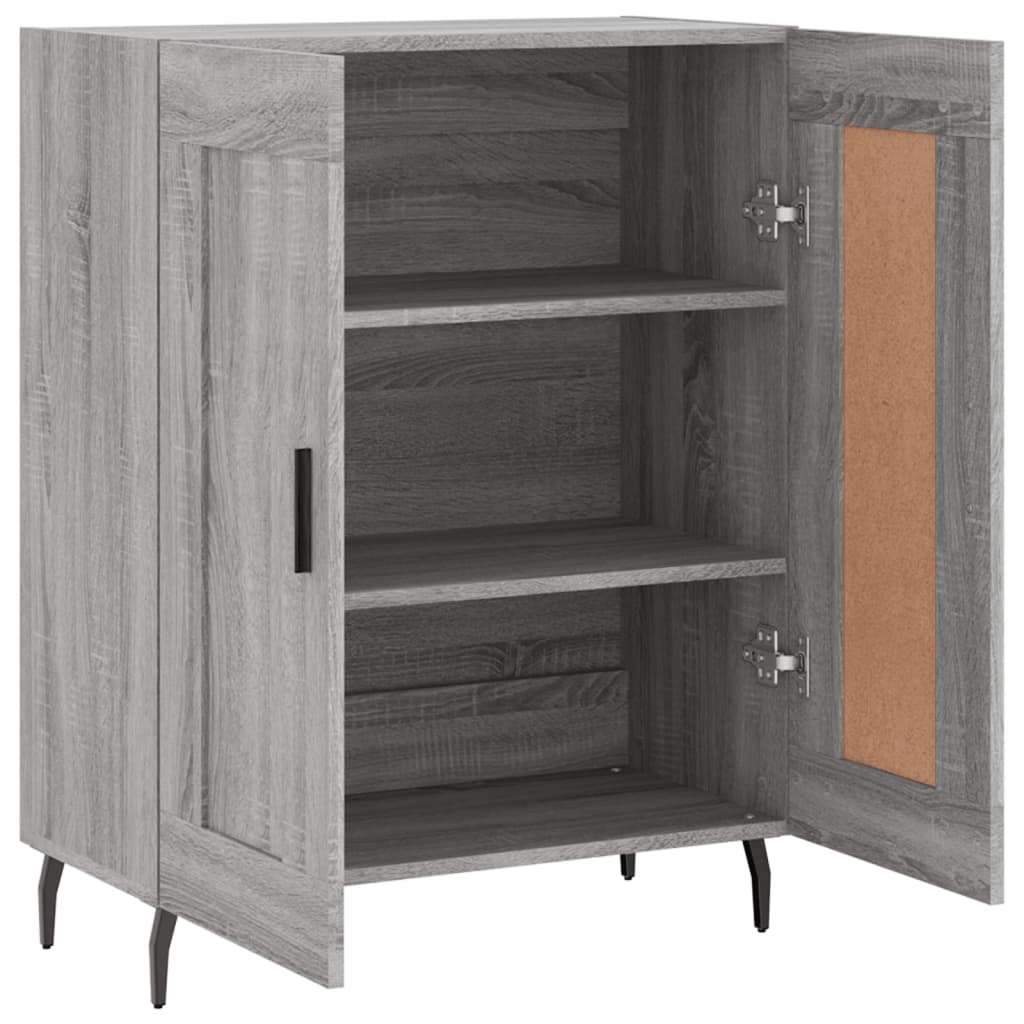 Sonoma Grey Buffet 69.5x34x90 cm ingegnerista legno