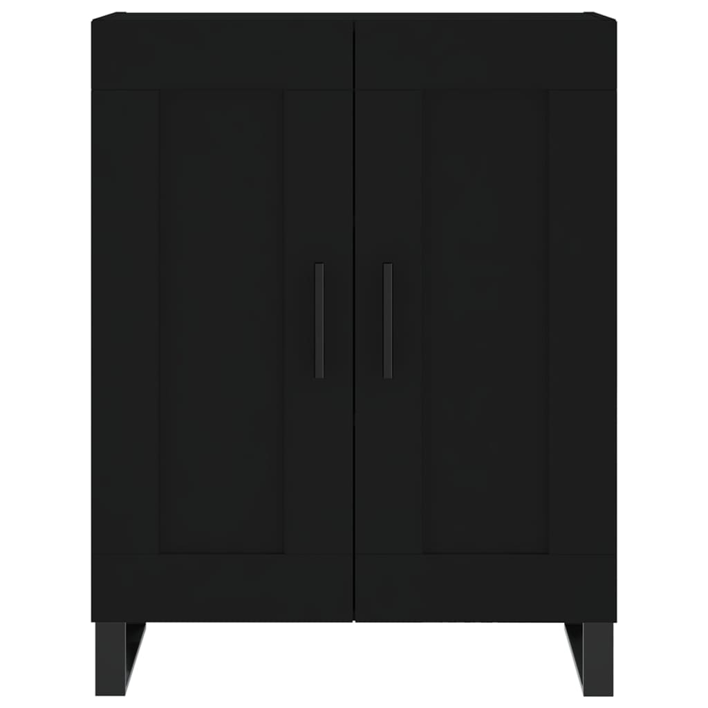 Black buffet 69.5x34x90 cm Engineering wood