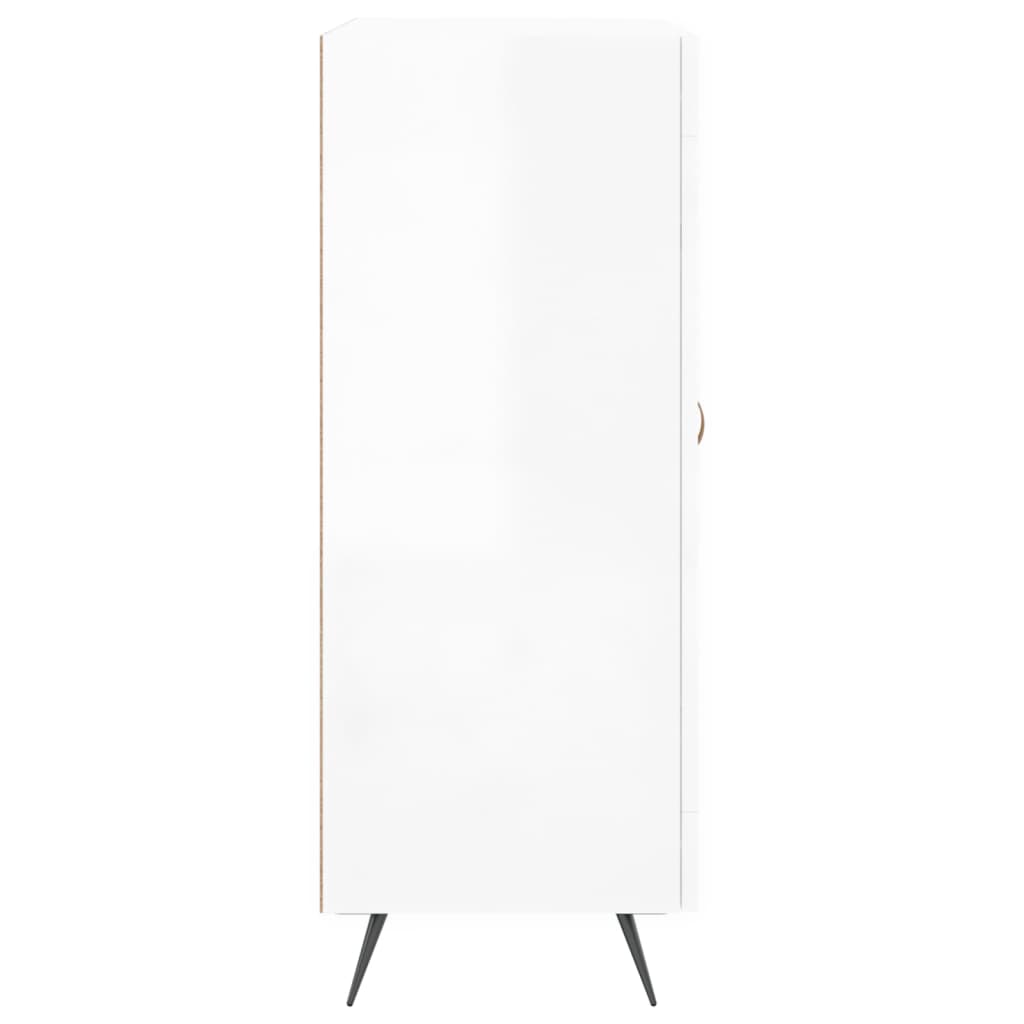 Credenza Bianco lucido 69,5x34x90 cm MDF