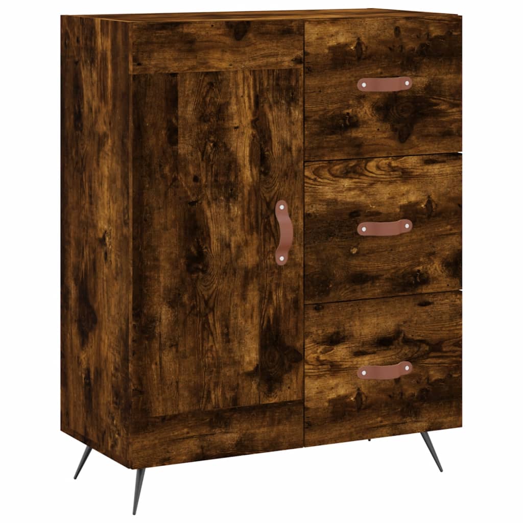 Smoked oak buffet 69.5x34x90 cm engineering wood