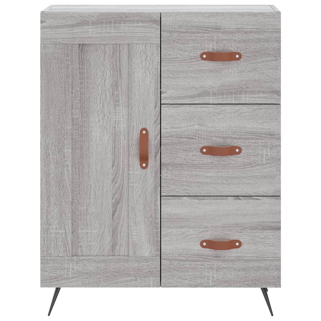 Sonoma Grey Buffet 69.5x34x90 cm ingegnerista legno