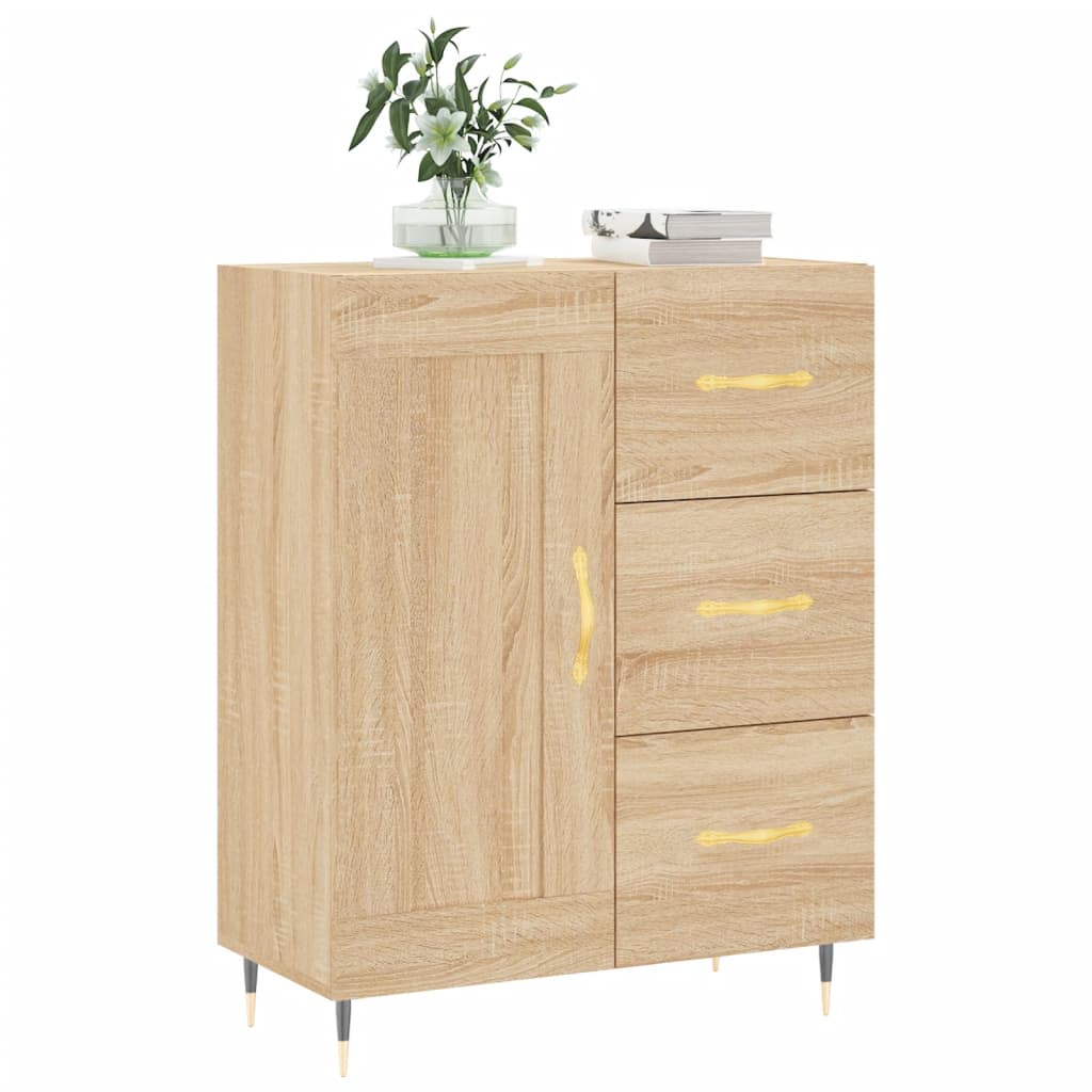 Sonoma Oak Buffet 69.5x34x90 cm ingegneristica legna