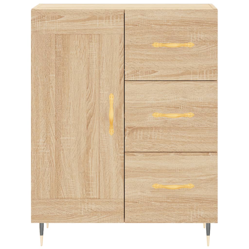 Buffet chêne sonoma 69,5x34x90 cm bois d'ingénierie