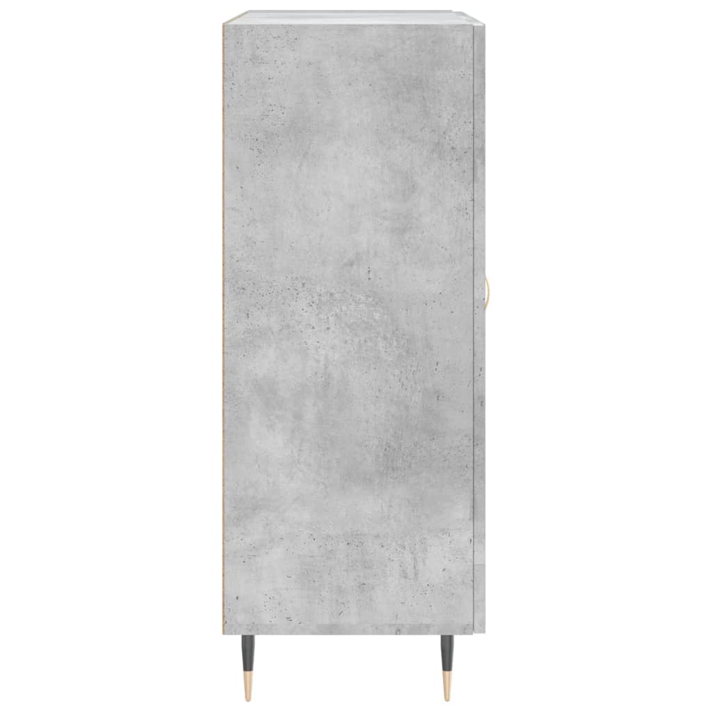 Credenza grigio cemento 69,5x34x90 cm in multistrato