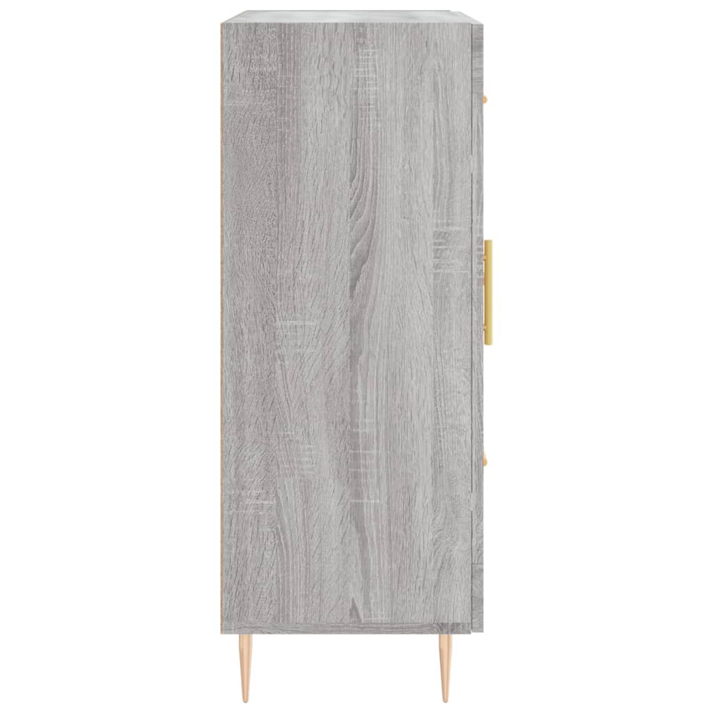 Credenza Sonoma grigia 69,5x34x90 cm in derivati ​​del legno