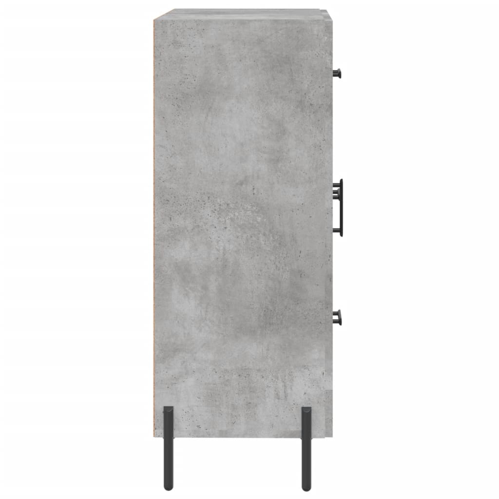 Credenza grigio cemento 69,5x34x90 cm in multistrato