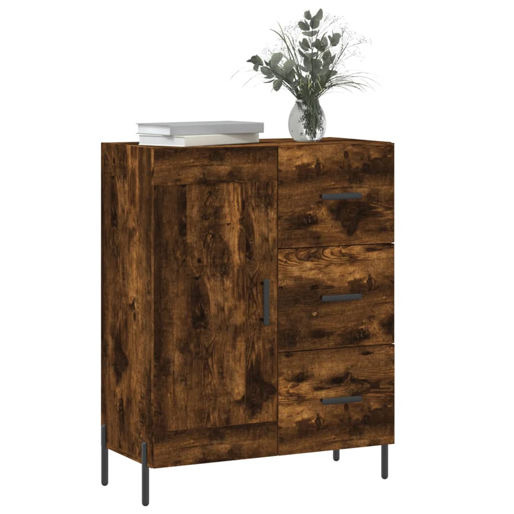 Smoked oak buffet 69.5x34x90 cm engineering wood