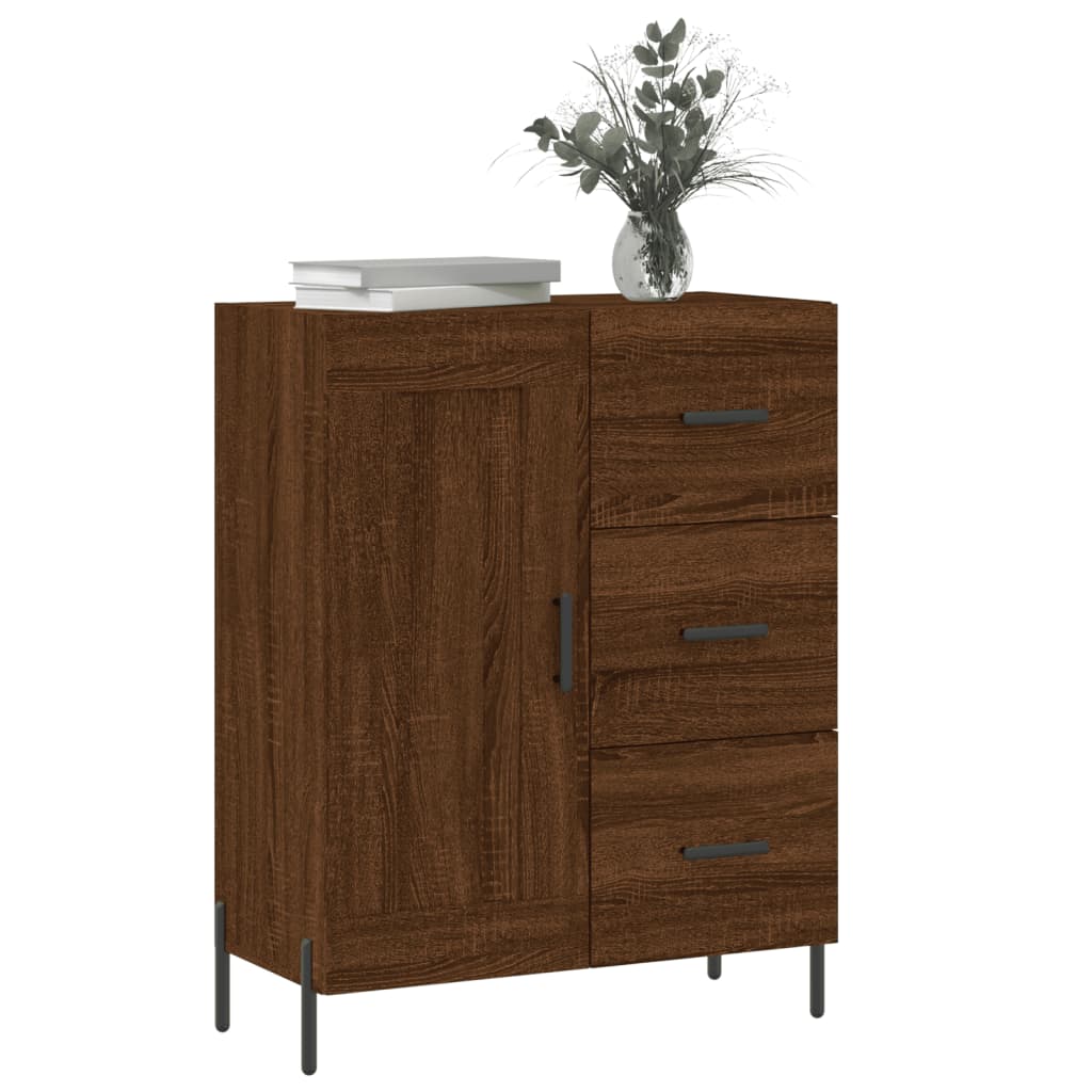 Brown Eiche Buffet 69.5x34x90 cm Ingenieurholz Holz