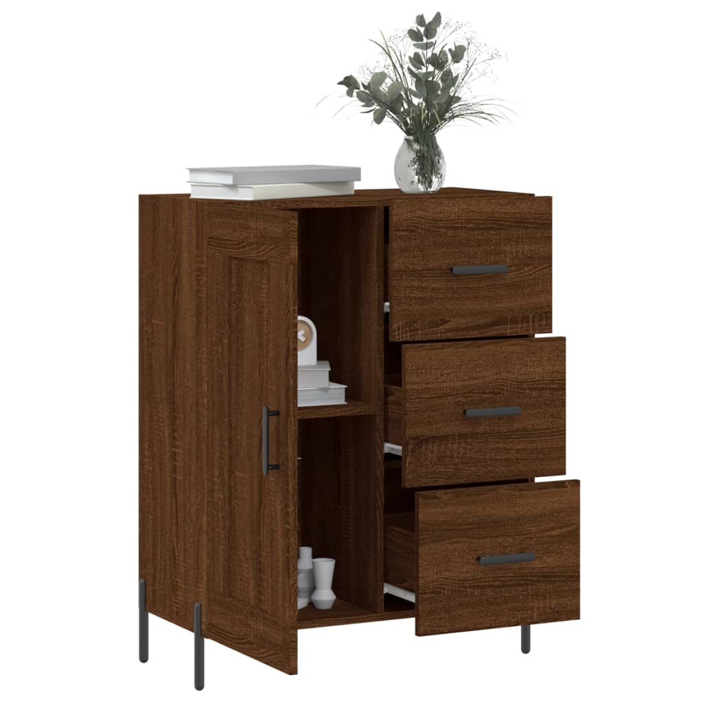 Brown Eiche Buffet 69.5x34x90 cm Ingenieurholz Holz