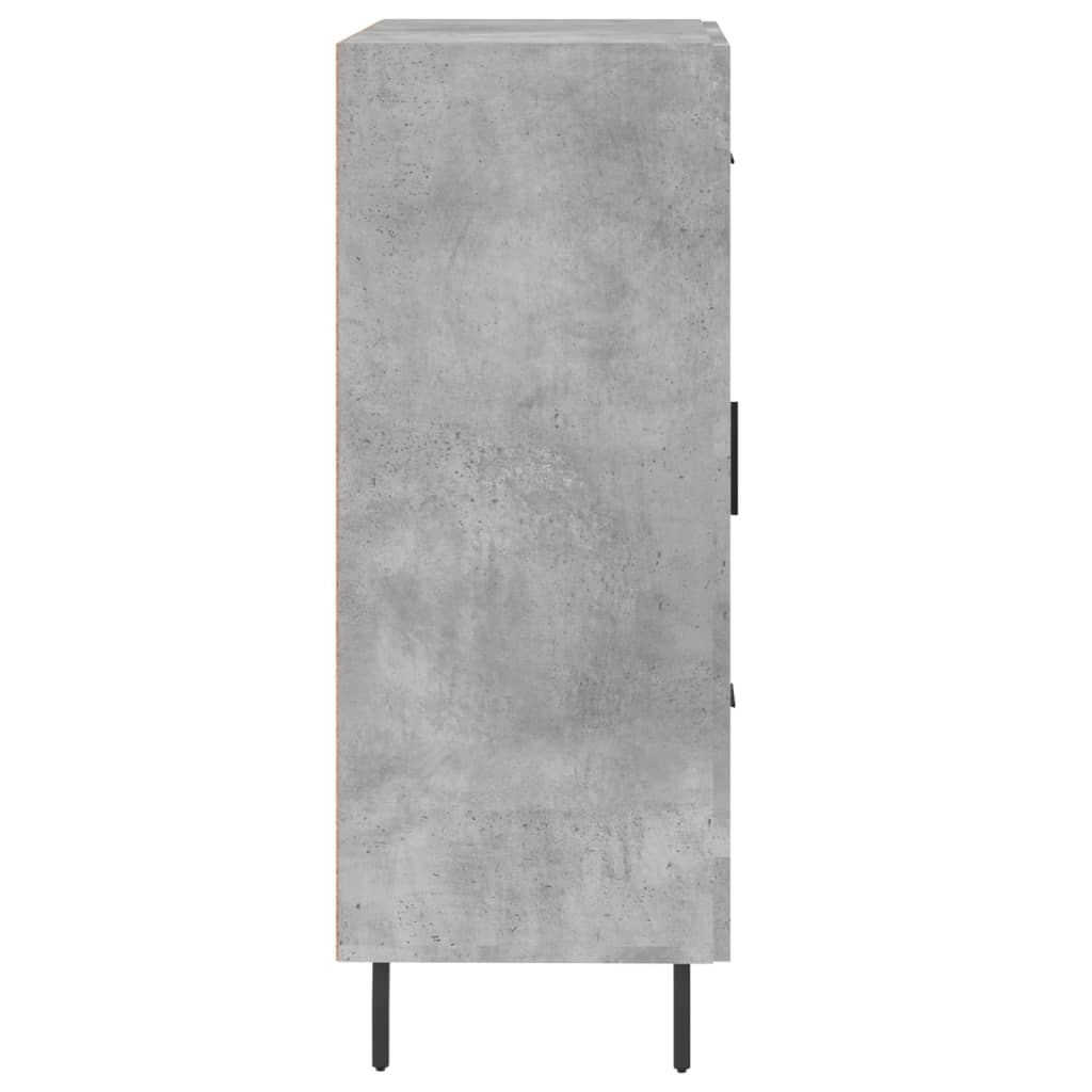 Credenza grigio cemento 69,5x34x90 cm in multistrato