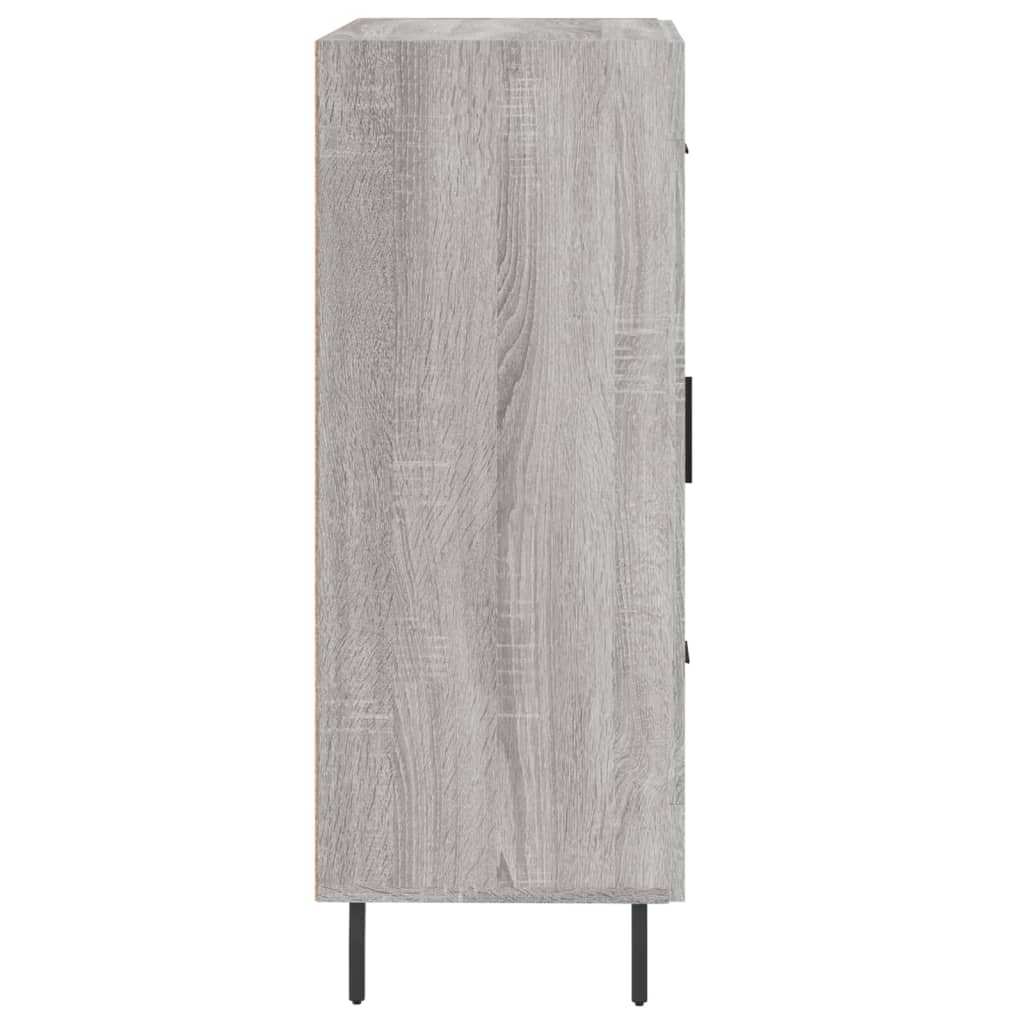 Credenza Sonoma grigia 69,5x34x90 cm in derivati ​​del legno