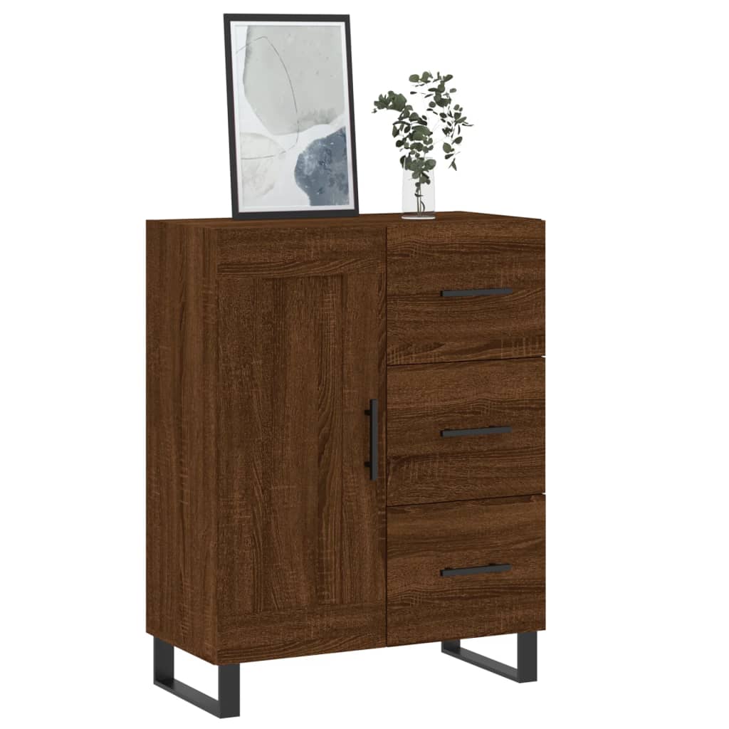 Brown Eiche Buffet 69.5x34x90 cm Ingenieurholz Holz