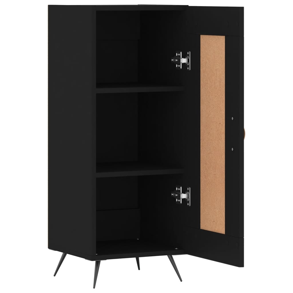 Credenza nera 34,5x34x90 cm MDF