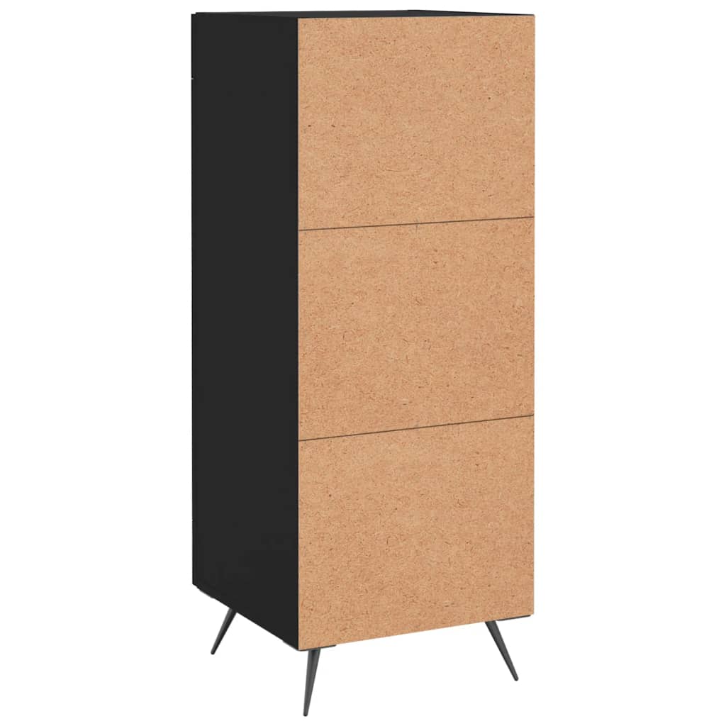 Credenza nera 34,5x34x90 cm MDF