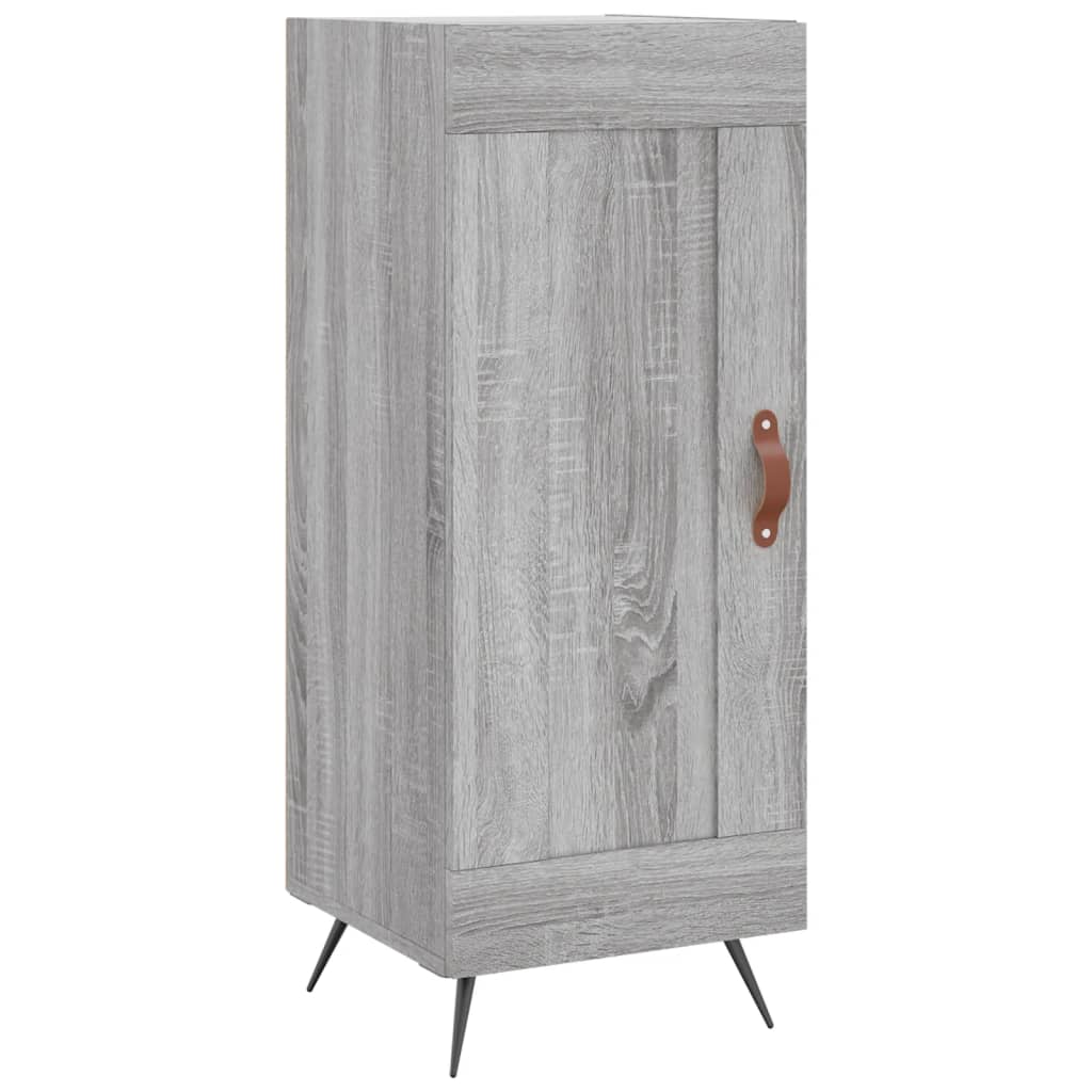 Credenza Sonoma grigia 34,5x34x90 cm MDF