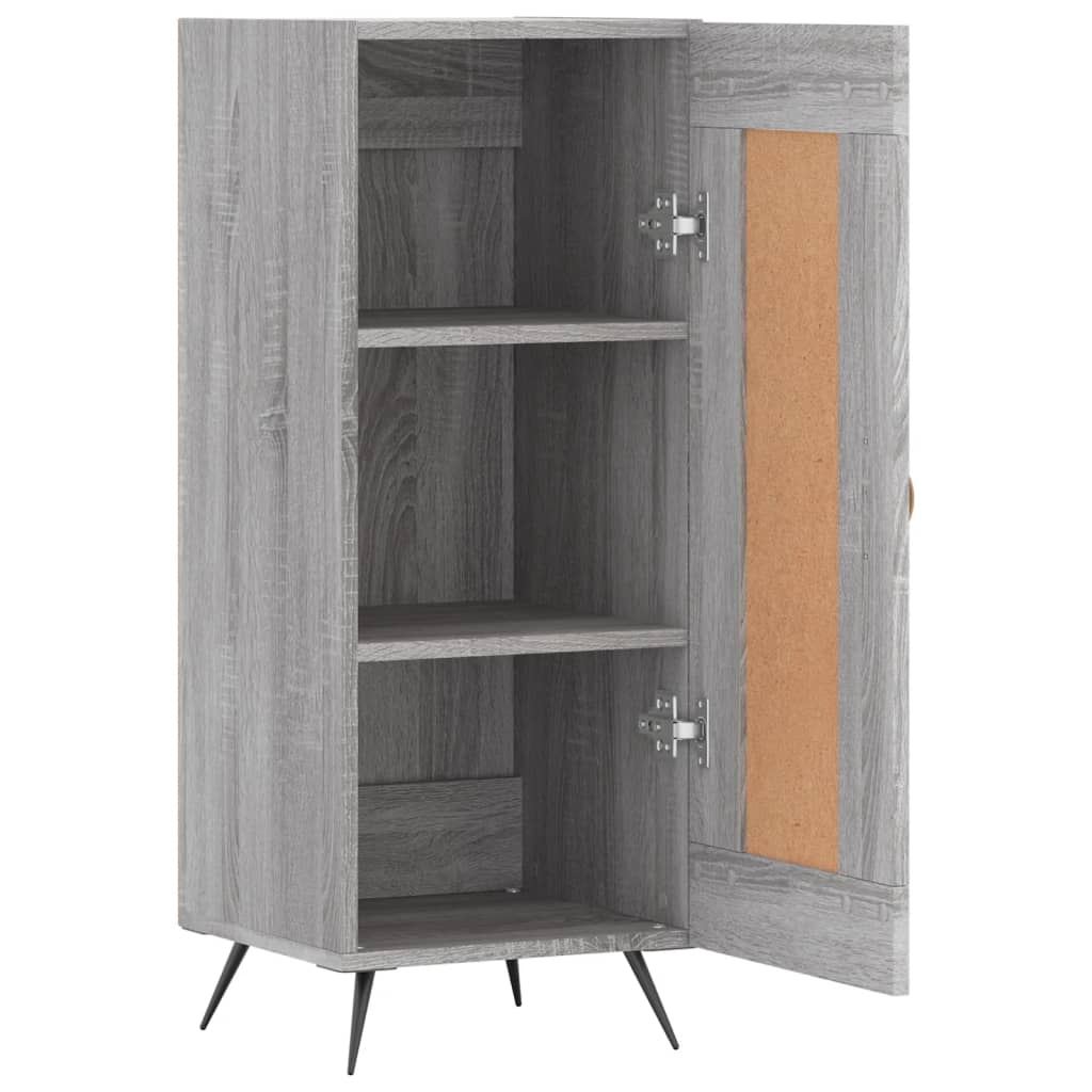 Buffet Sonoma gris 34,5x34x90 cm Bois d'ingénierie