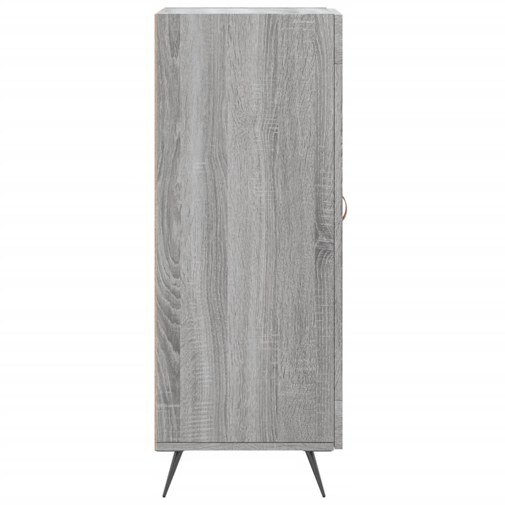 Credenza Sonoma grigia 34,5x34x90 cm MDF