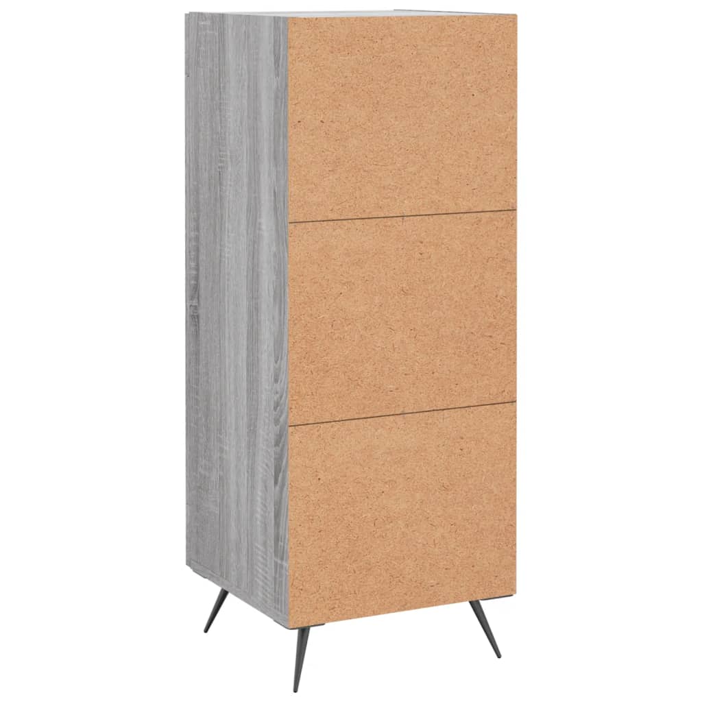 Credenza Sonoma grigia 34,5x34x90 cm MDF