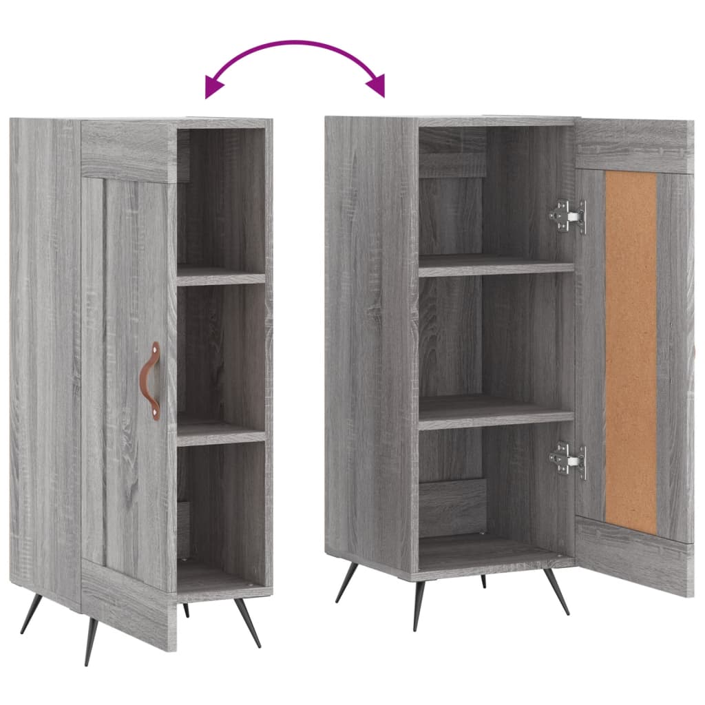 Gray Sonoma Buffet 34.5x34x90 cm Engineering wood