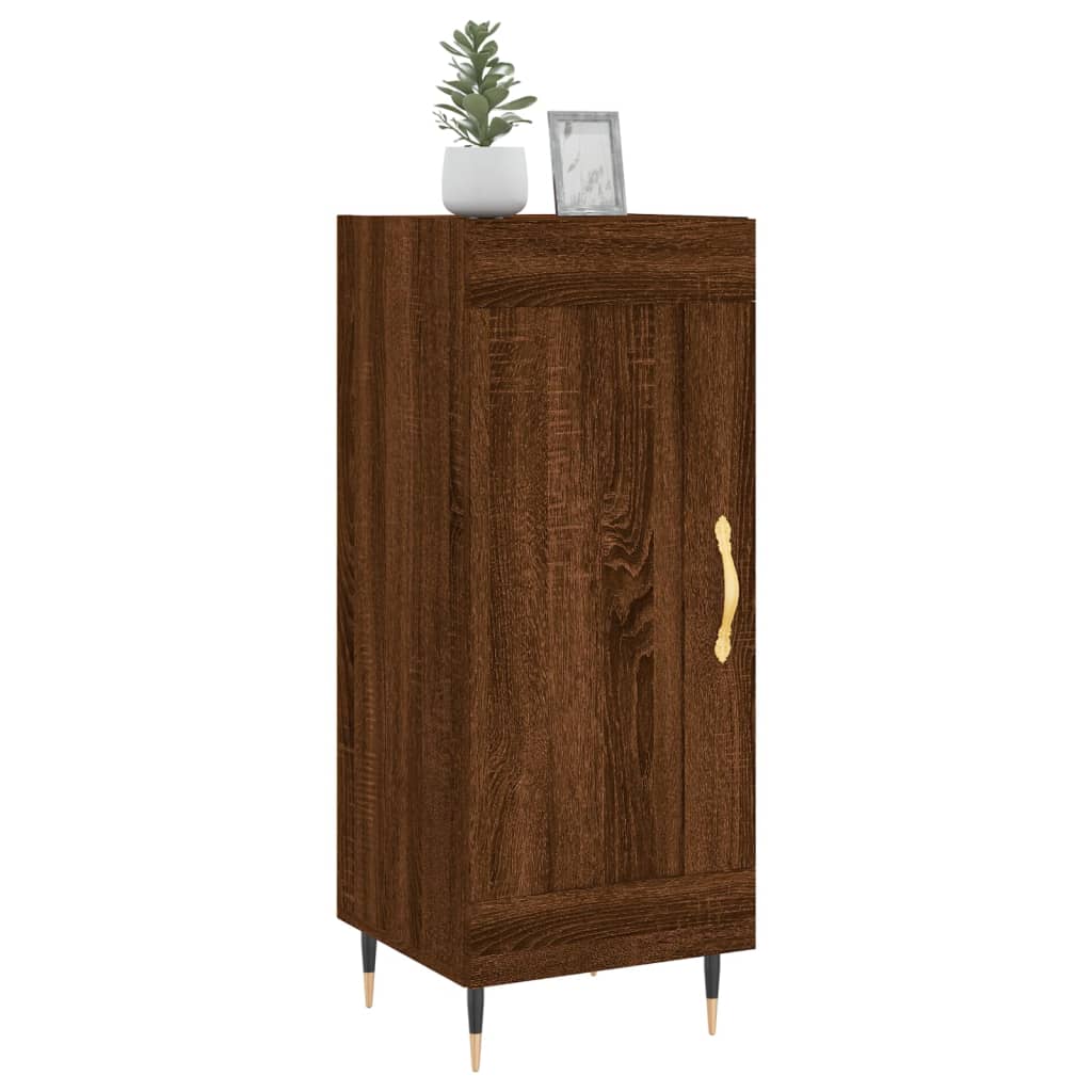 Brown oak buffet 34.5x34x90 cm Engineering wood