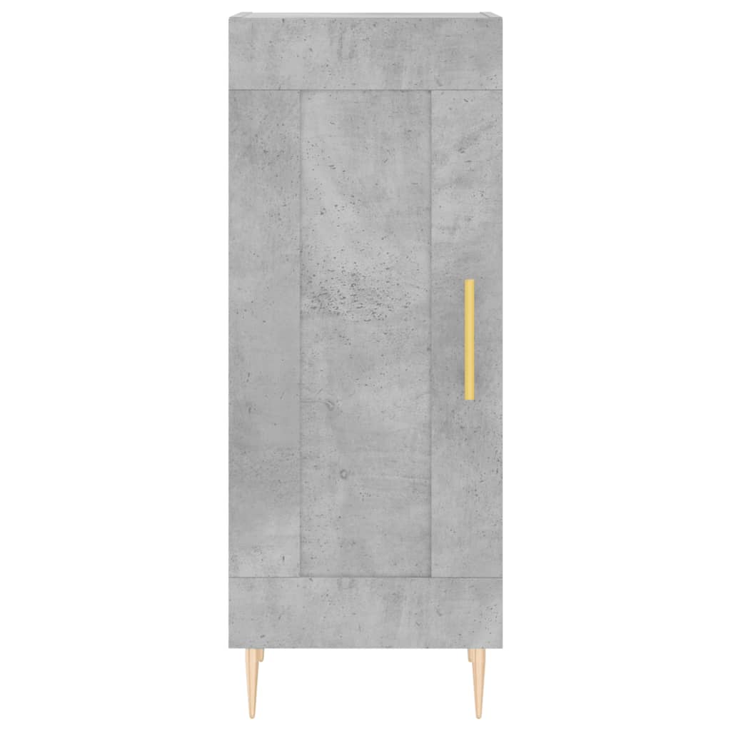 Credenza Grigio cemento 34,5x34x90 cm MDF