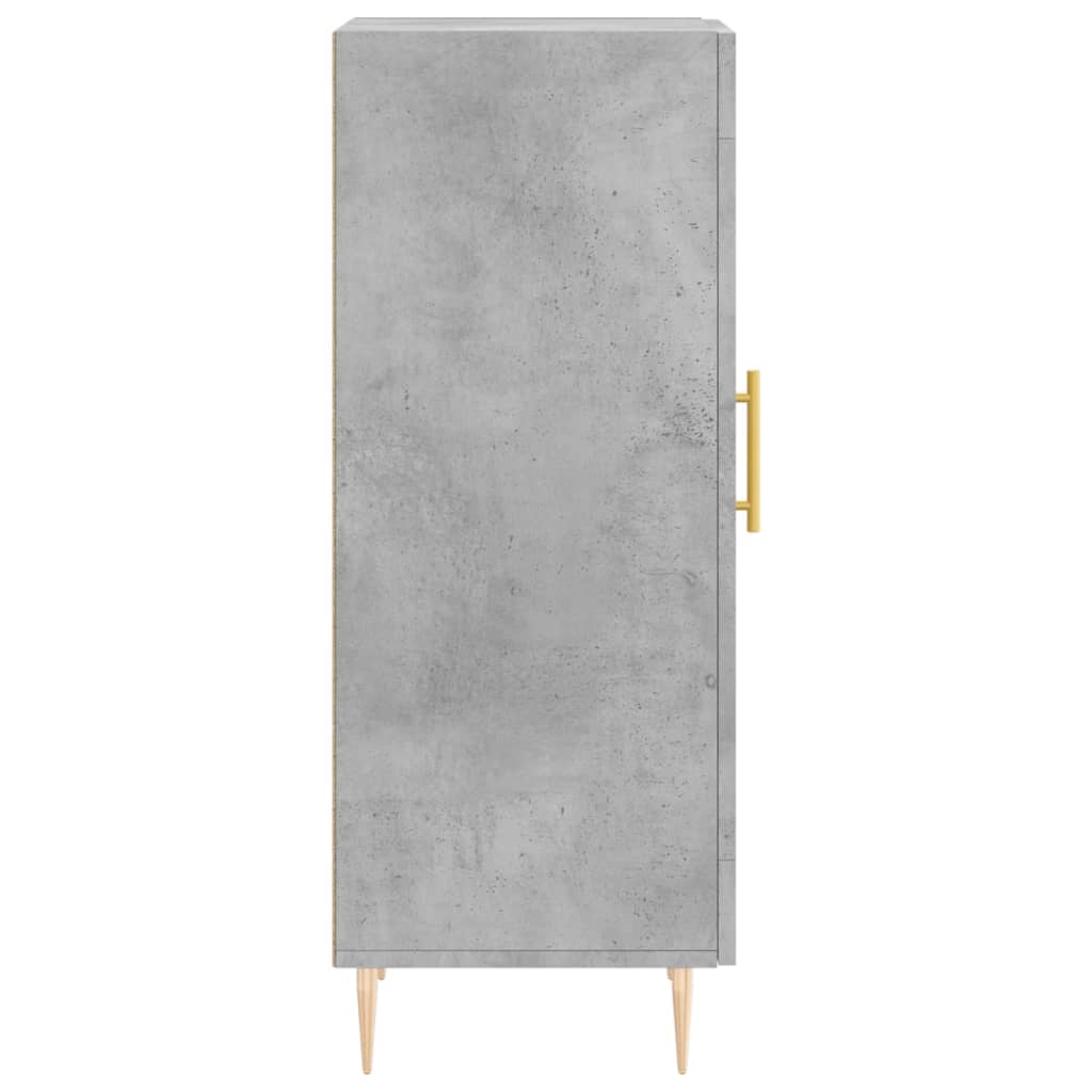 Credenza Grigio cemento 34,5x34x90 cm MDF