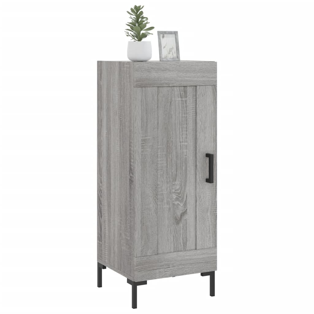 Credenza Sonoma grigia 34,5x34x90 cm MDF